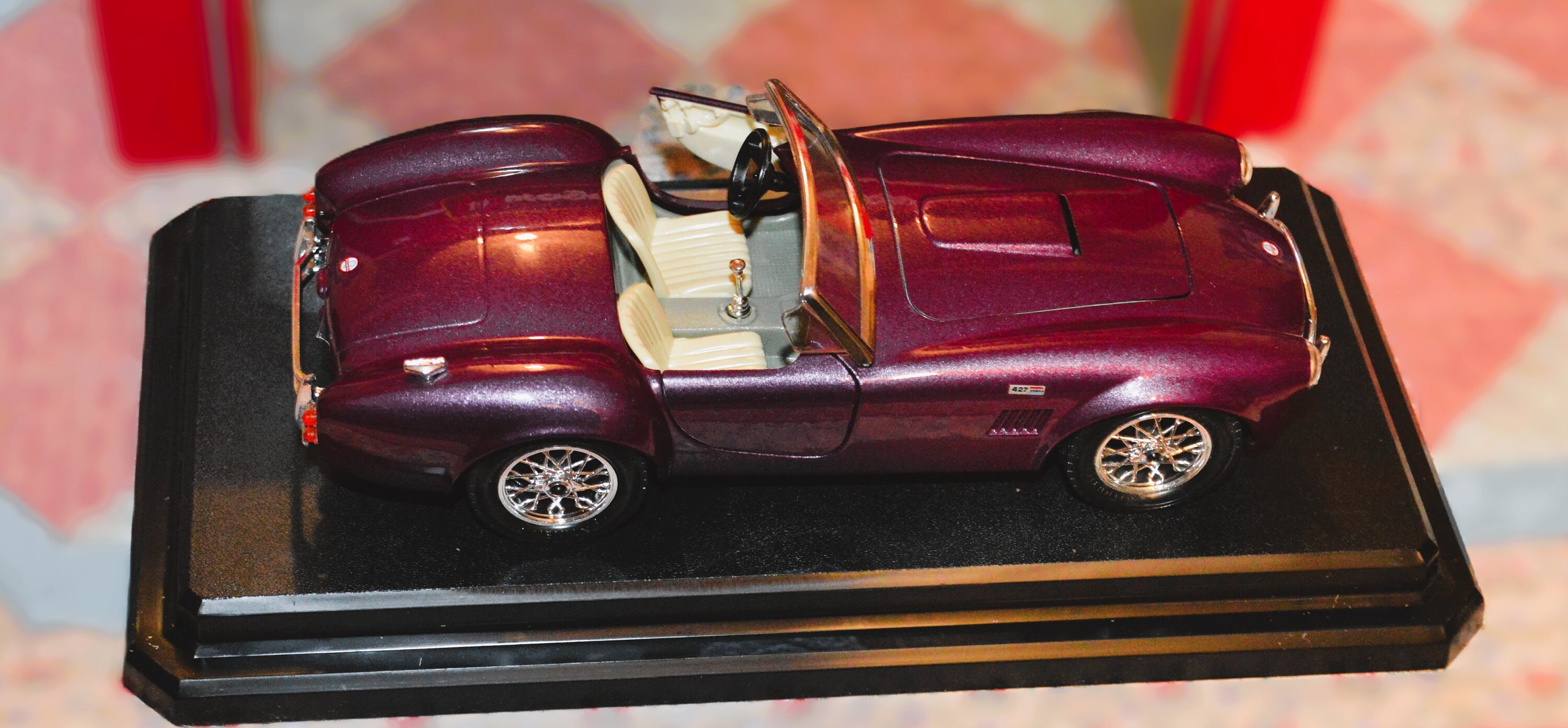 Voiture Miniature Bburago 1:24 AC Cobra 427 Rouge 1966 - Démontable, Made In Italy