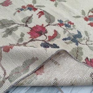 One Of a Kind 3x6 Beige Red Blue Green Turkish Runner Rug, 3x6 Vintage Runner, Turkish Kitchen Kids Entry Hallway Bedroom Runner,3.0x5.8 Ft