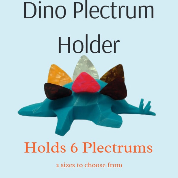 Dino Pick Holder - Plectrum Holder - Guitar Pick Holders