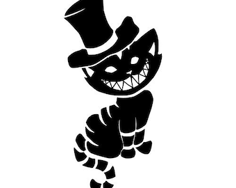 Alice in Wonderland Cat Vinyl Decal