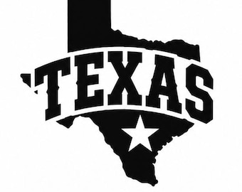 Texas State Star Patriotic Vinyl Decal