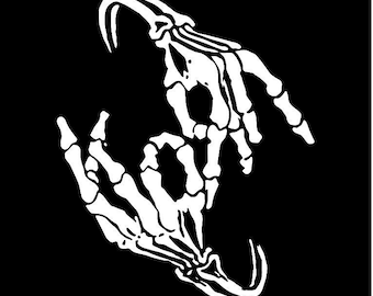Korn Skeleton Hands Vinyl Decal