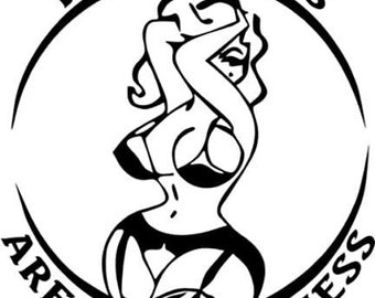 Funny Thick Girls Are my Weakness Vinyl Decal