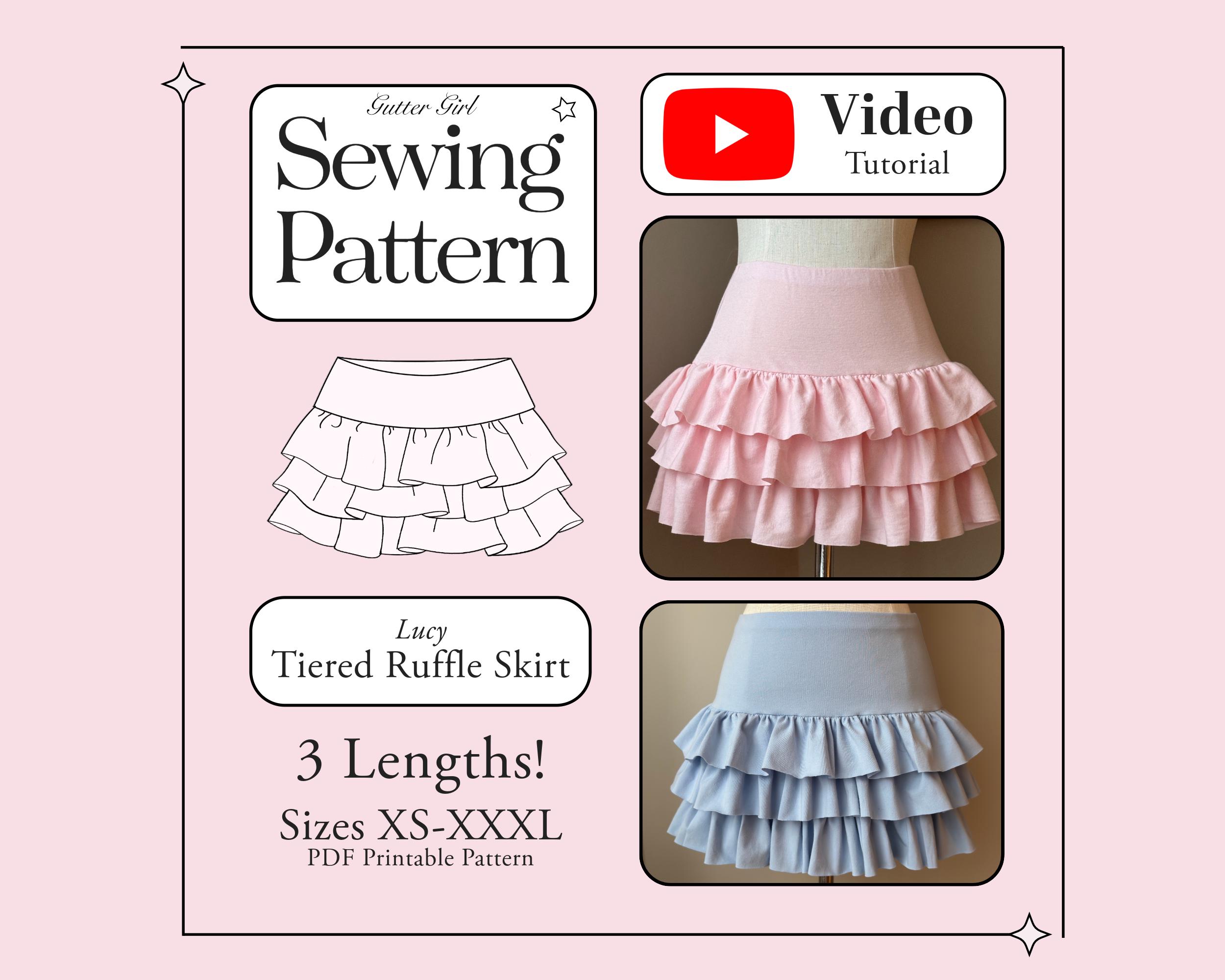 Ruffle Layered Skirt - Etsy