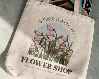 Studio Ghibli Tote Bag - Studio Ghibli Bag - Anime Merch - Anime Lover Gift - Gift For Her Pendragon Flower Shop - Howl's Moving Castle