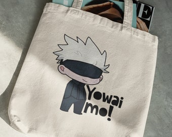 Gojo Satoru Tote Bag - Jujutsu Kaisen Tote Bag - Anime Bag - Anime Merch - Eco Tote Bag - Anime Lover Gift - Valentines Gift