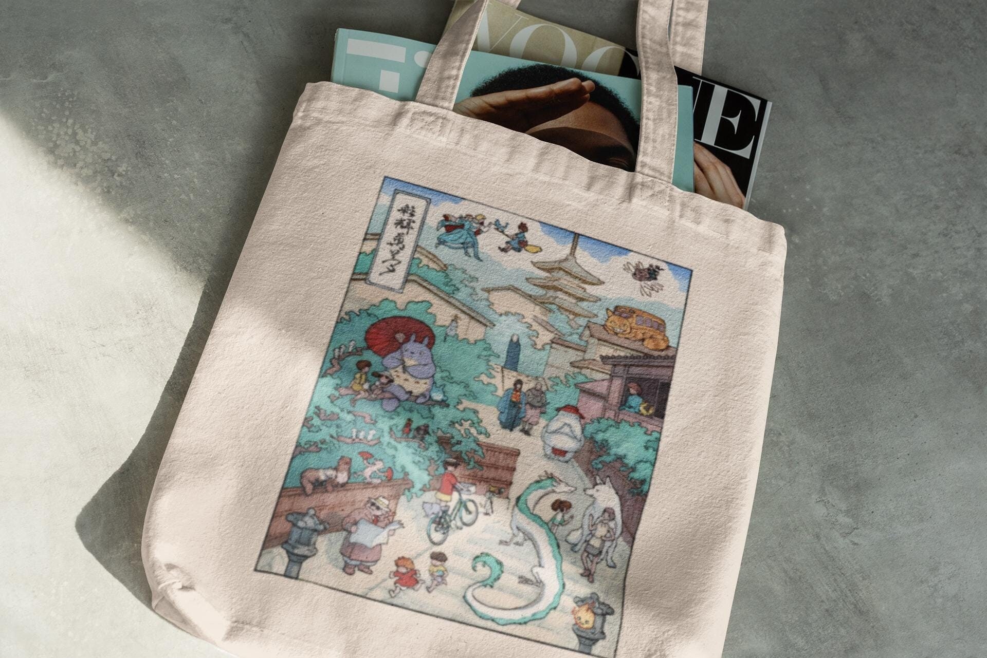 Joe Hisaishi Studio Ghibli トートバッグ Studio Ghibli Bag - Etsy