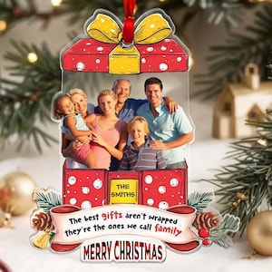 Personalized 3d Acrylic Photo Christmas tree decor Custom event Picture ornament Hanging Tree, Car Photo Ornament 2024, Acrylic Ornament