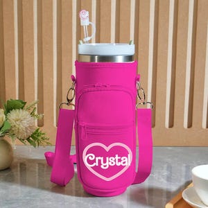Personalized 40oz Stanley TumblerWater Bottle Carrier Bag for 40oz Stanley phone bag