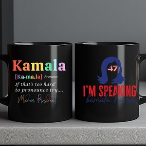 Kamala for President Mug Support The People with this Democratic Party Drinkware Kamala Harris 2024 Election Campaign Mug Political Gift