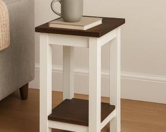 Table, Farmhouse, End Table, Living Room, Family Room, Handmade, Rustic, Narrow Table