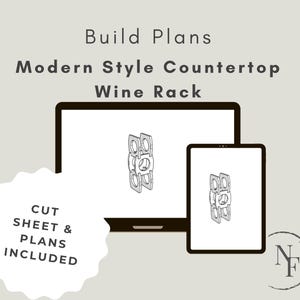Build Plans, Wine Rack, Modern Wine Rack, How To Build, Wine, Woodworking Plans, Digital Download