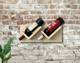 FREE SHIPPING Wine Rack, Knotty Pine, Handmade Wood, Decor, Housewarming Gift, Wall Decor, Wine, Wine Bottle
