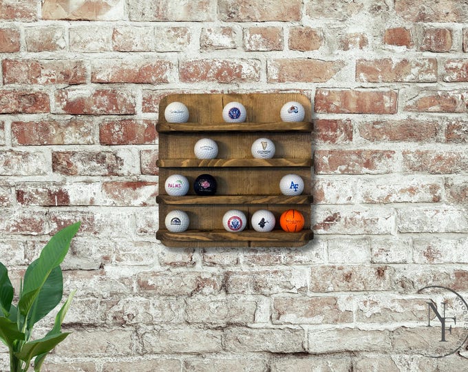 Golf Ball Display, Golf Ball, Golf, Sports Decor, Bar Decor, Mancave Decor, Golf Collectible, Collectible, Gift for Him