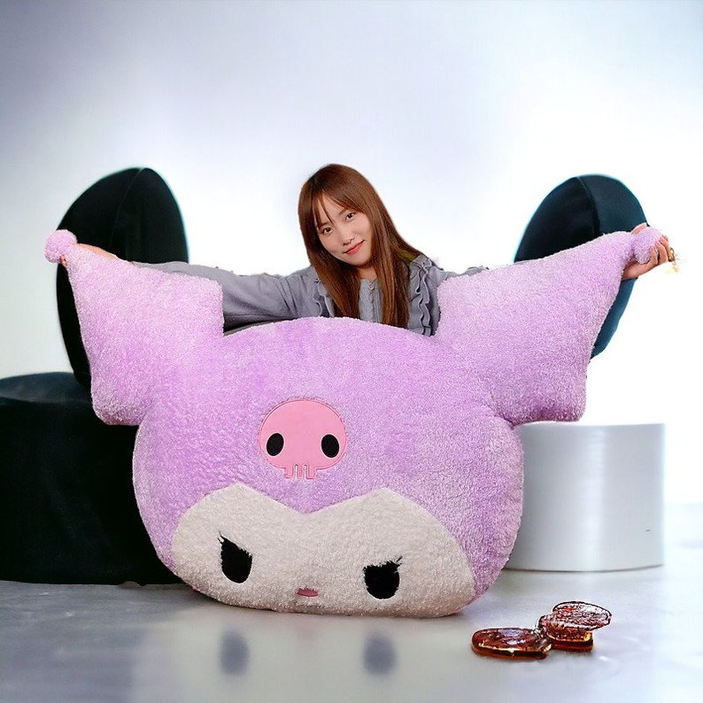 Plush heads christmas decorations