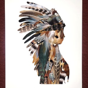 Native American Art Boho Western Gift Rustic Bohemian Wall Decor Tribal ...