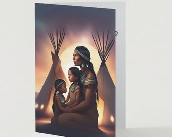 Indigenous Themed Mother's Day Card - Digital Download