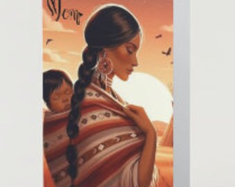 Indigenous Themed Mother's Day Card - Digital Download