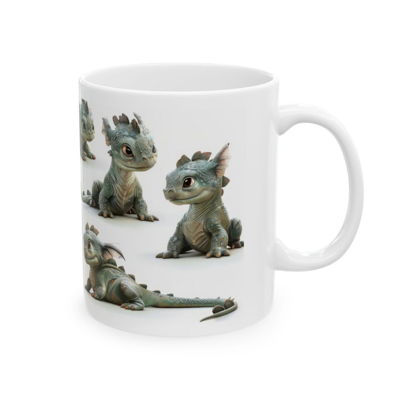 Dragon Mug - Playful Dragonling Coffee Cup, Fantasy Gift for Mythical ...