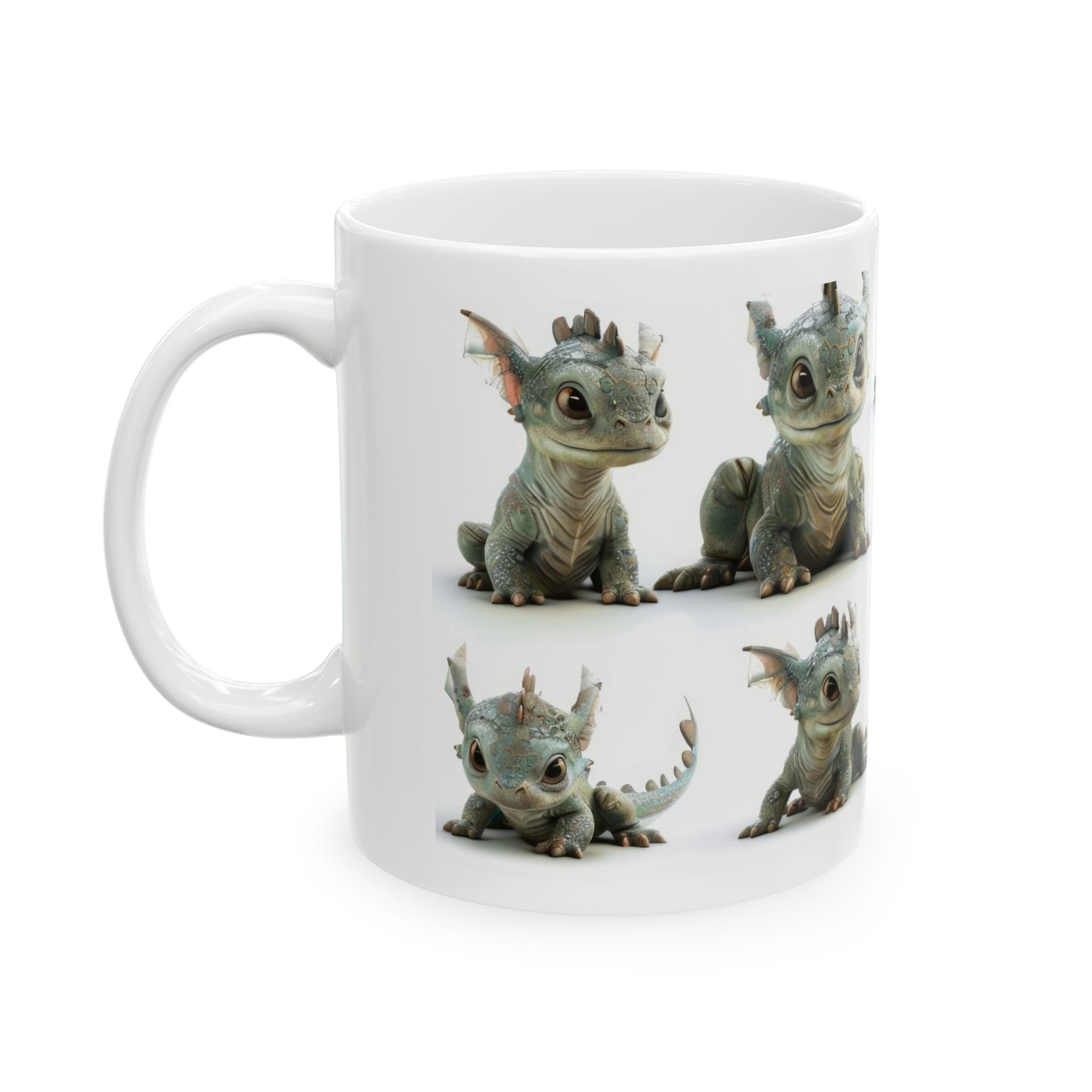 Dragon Mug - Playful Dragonling Coffee Cup, Fantasy Gift for Mythical ...