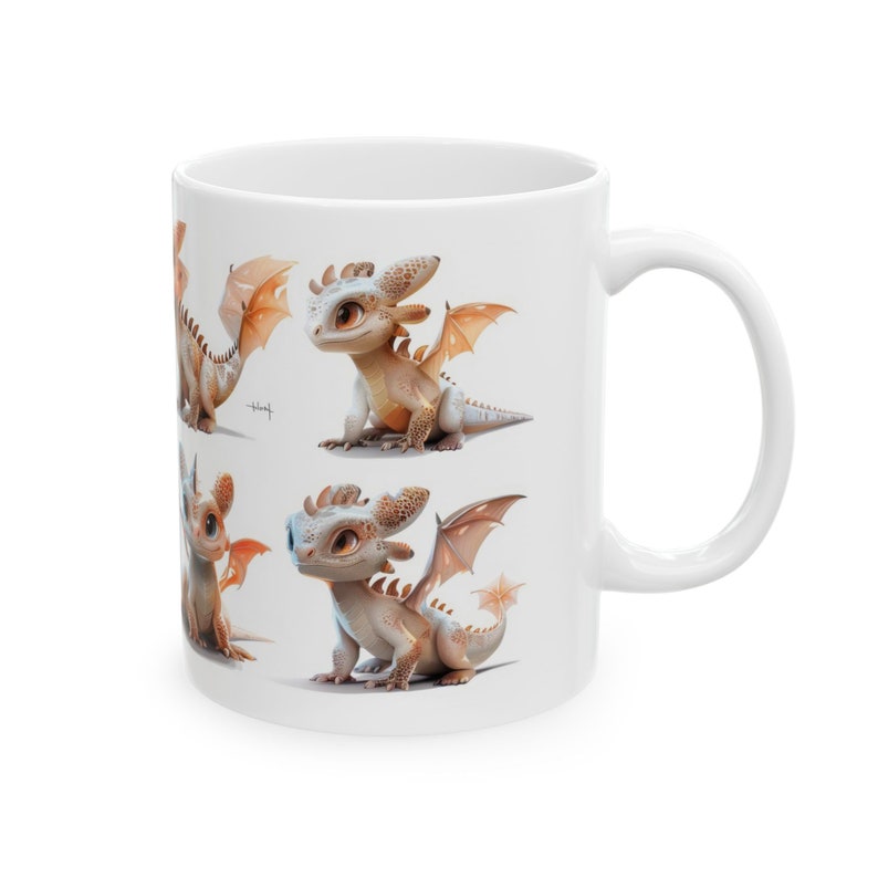 Dragon Mug - Cute Hatchling Coffee Cup, Fantasy Gift for Mythology ...