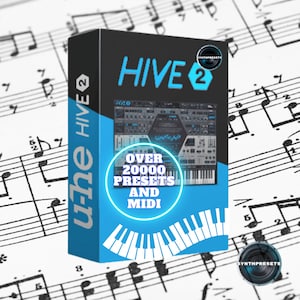 Hive 2-presets Mega Pack 2024: 20000+ MIDI (digitale download)