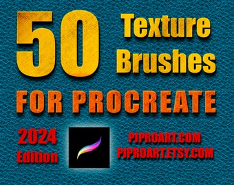 Digital Texture brushes for Procreate and iPad. Pressure sensitive with Apple Pencil