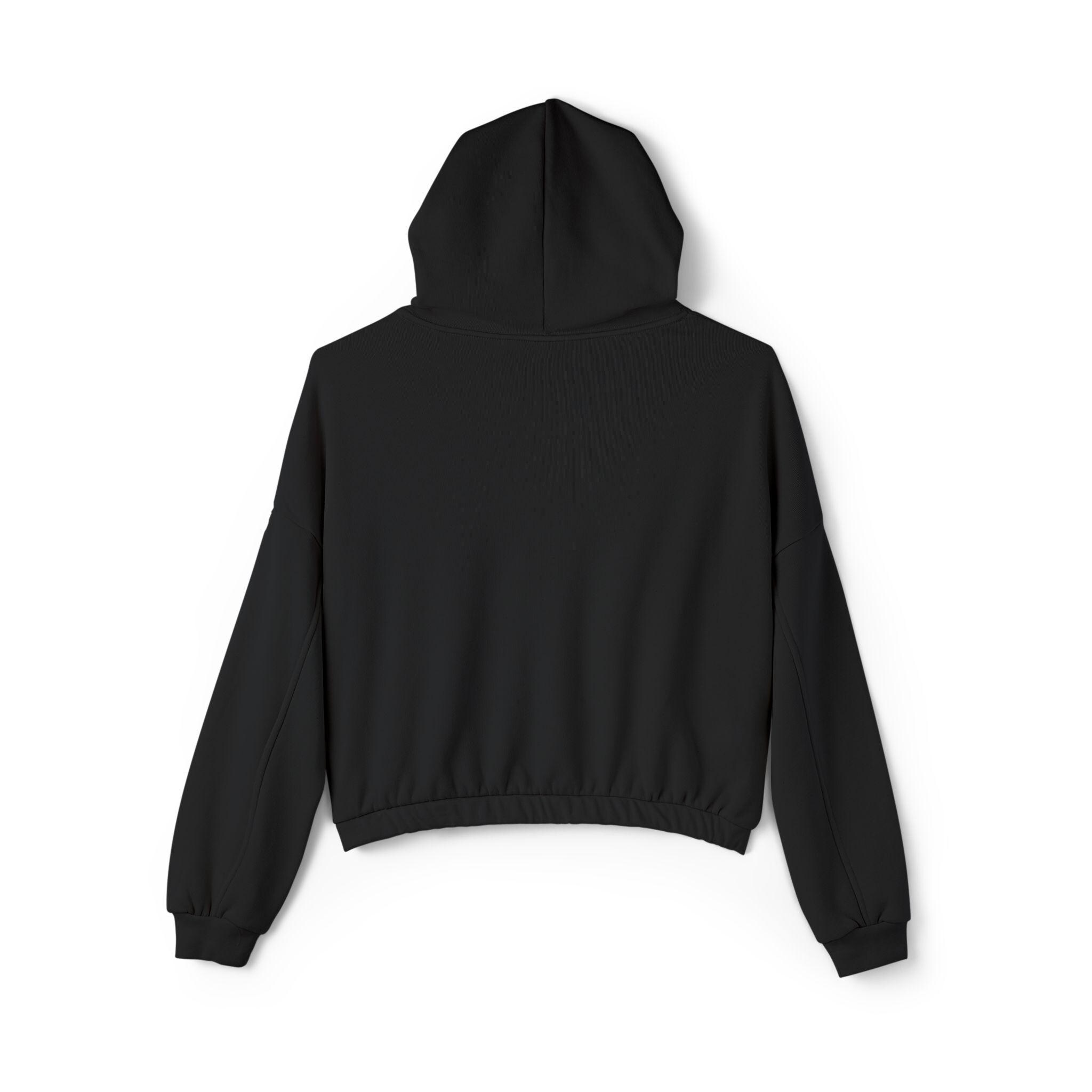 Cinched crop hoodie shop