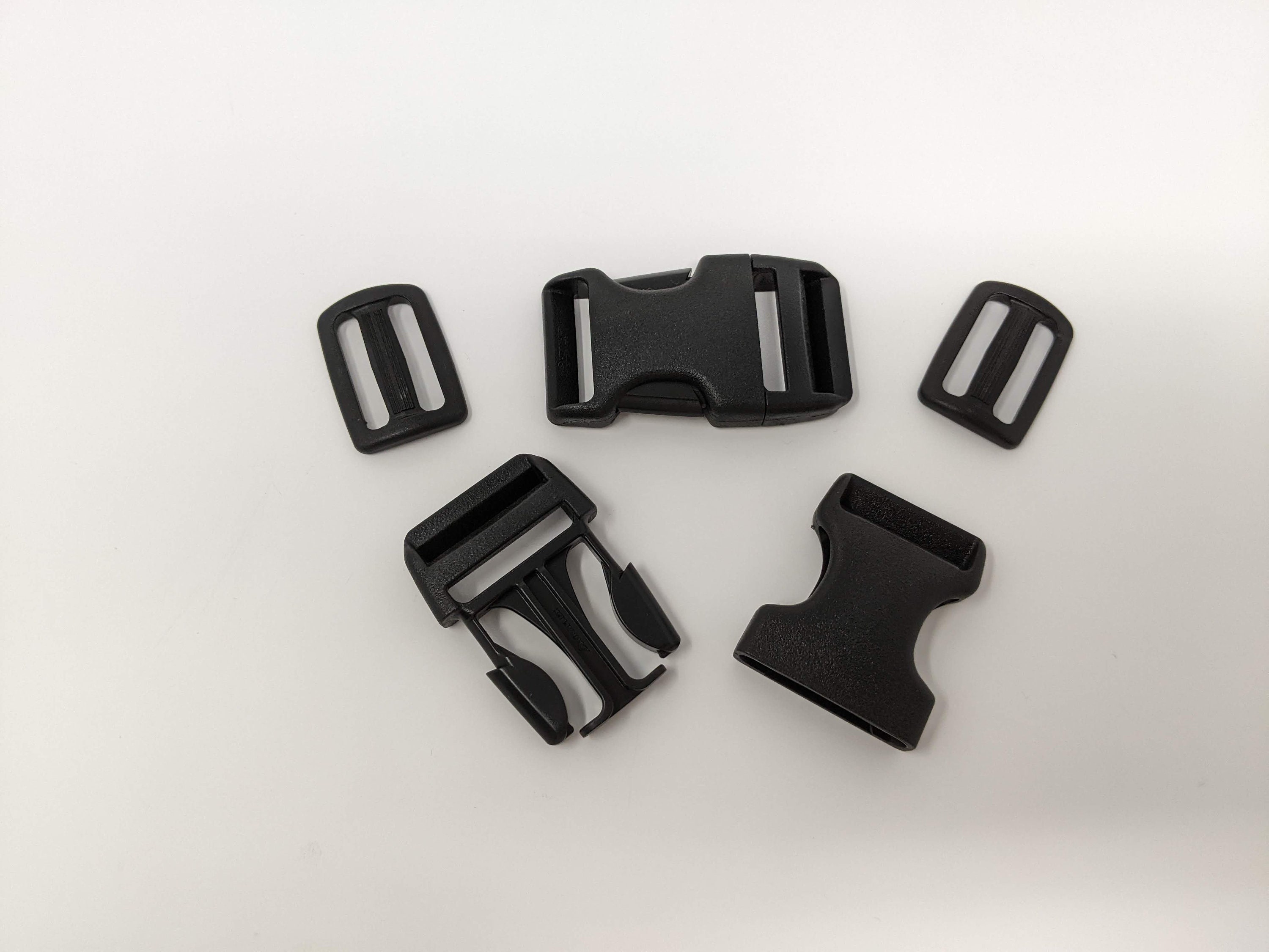 4 BUCKLES 1 1/2 or 2 Flat or Chamber SIDE RELEASE Buckle, 38mm or 51mm 