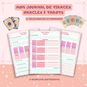 Template Journal de tirage pour Oracle Divinatoire