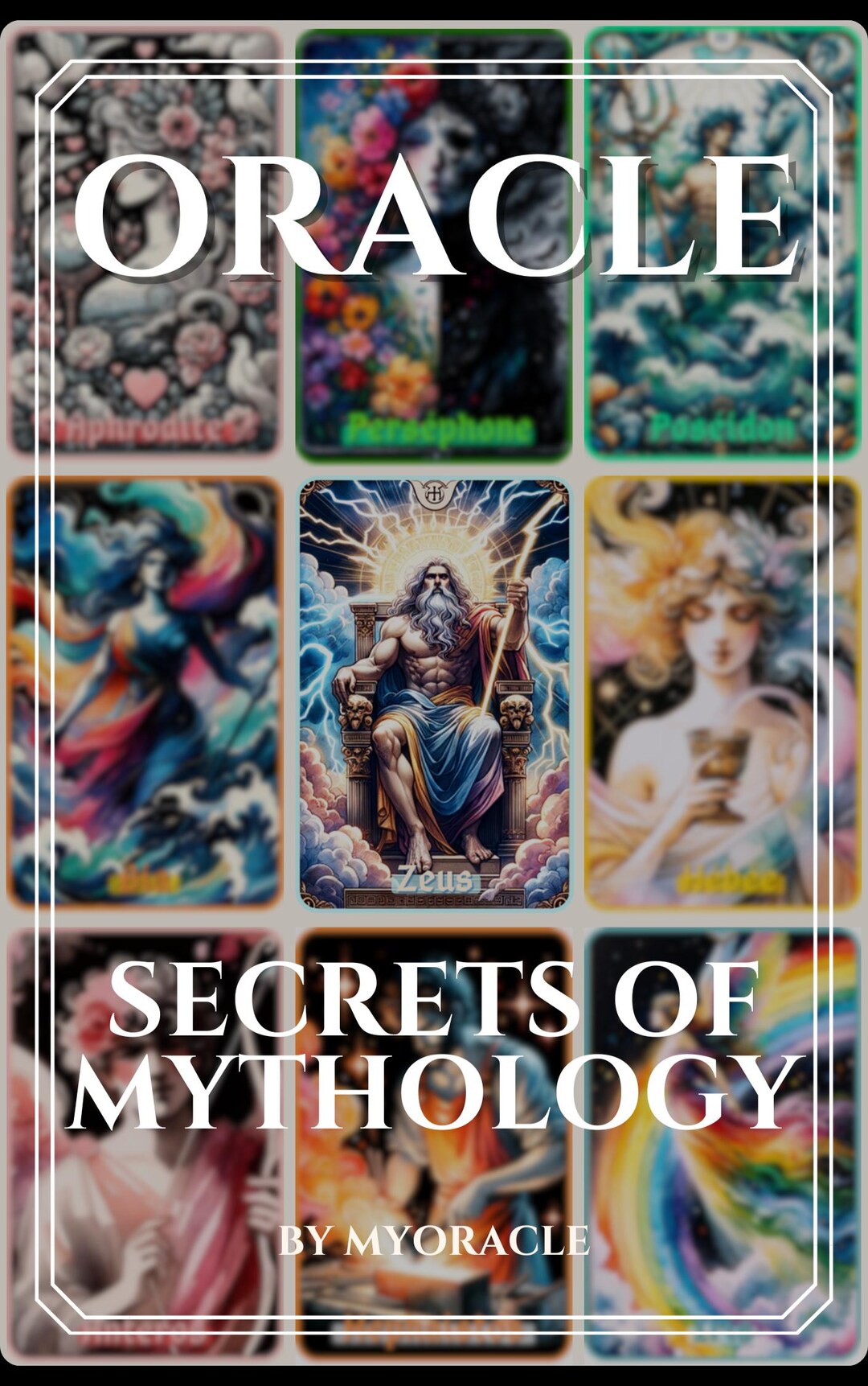 Greek Mythology Oracle Card Deck - Etsy