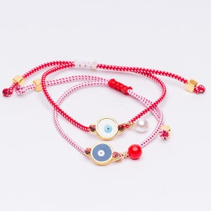 Martisor Bracelet Evil eye - Minimal Greek Martaki