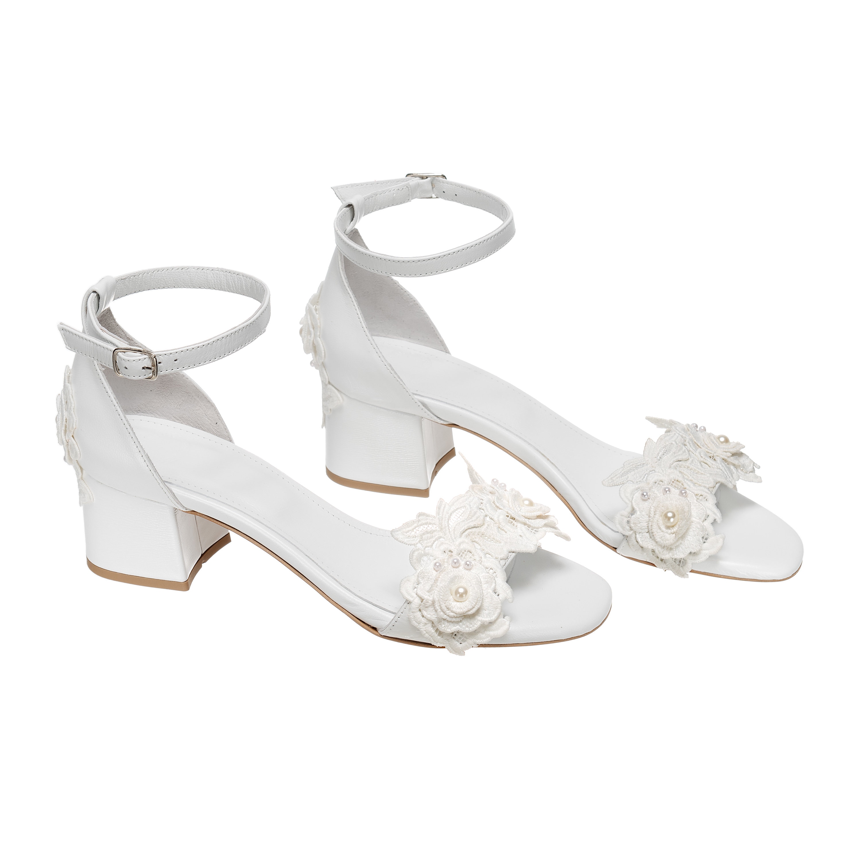 White Wedding Heels for Bride - Etsy