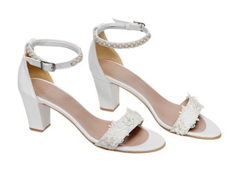 Mid Heel Wedding Shoes for bride