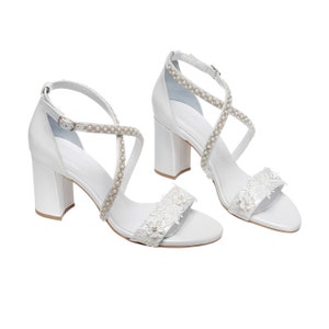 Hochzeit Heels weiß