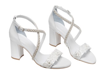 Wedding Heels white
