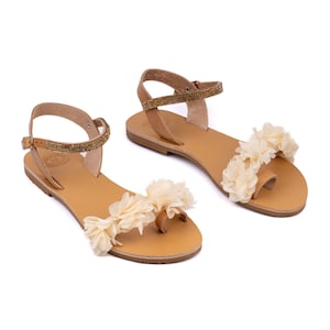 Comfortable Wedding Shoes Flat Gold Sandals