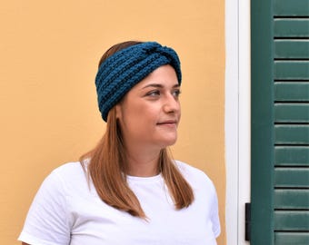 Bandeau torsadé au crochet - Cache-oreilles confortable