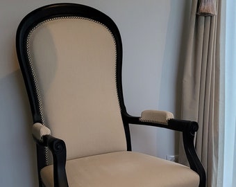 Fauteuil voltaire entièrement restauré