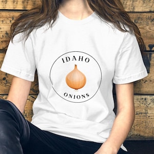 Zwiebel-Liebhaber-Shirt Zwiebel Tshirt Zwiebel-T-Shirt Idaho Zwiebel-Shirt Zwiebel-T-shirt Niedliches Zwiebel-Shirt Spaß Foodie Geschenk Unisex Foodie T-shirt Bauer-Shirt
