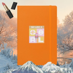 Ski wie ein Mädchen Notizbuch | Skibuch | Geschenk für Skifahrer