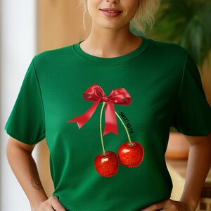 Cute Cherry Shirt, Coquette Shirt, Cherry T-shirt, Bow Shirt, Sweet As Pie Shirt, Cherry Coquette Shirt, Cherry Bow Shirt Cherry Tshirt