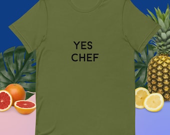 Maglietta Yes Chef: regalo per ristoranti e buongustai