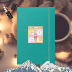 Ski wie ein Mädchen Notebook Ski Mädchen Buch Ski Mädchen Geschenk Ski Buch Geschenk für Skifahrer Ski Notebook Ski Schule Ski wie ein Mädchen Buch Ski Mädchen Shirt