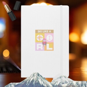 Ski wie ein Mädchen Notizbuch | Skibuch | Geschenk für Skifahrer