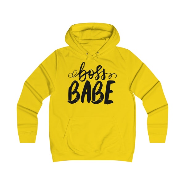 Boss Babe Girly College Hoodie - Verschiedene Farben -  Kostenlose Lieferung