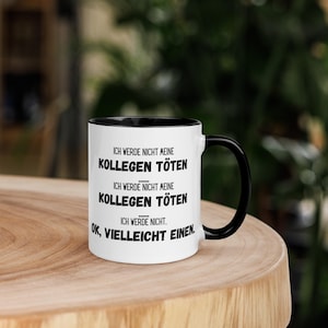 Zabawny kubek biurowy - Nie zabiję swoich kolegów, prezent dla kolegów, kubek ceramiczny, pomysł na prezent, kubek z sarkazmem