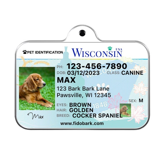 Custom dog license tags outlet