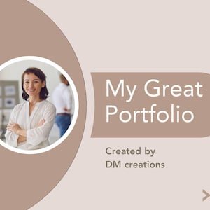 Editable Portfolio Template: Canva, PowerPoint & PDF Resume CV for freelancers