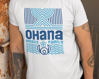 Ohana Means Family Shirt Disney Vacation Hawaii Lilo Stitch Tee Polynesian Unisex Disney Character Tshirt Disney World Comfort Colors